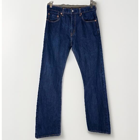 Levi's 517 Bootcut Jeans Mens 32X34 Dark Wash Red Tab Yellowstone Cowboy Western - Picture 1 of 9